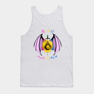 Pan Pride Dice (Adventure Loot) Tank Top